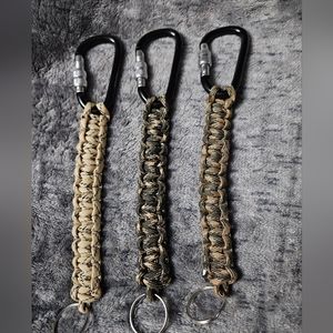 Paracord Carabiner Camo‎ Keychains
